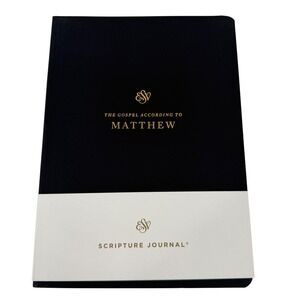 Crossway ESV Scripture Journal Gospel of Matthew Notebook Black Gold Foil Bible